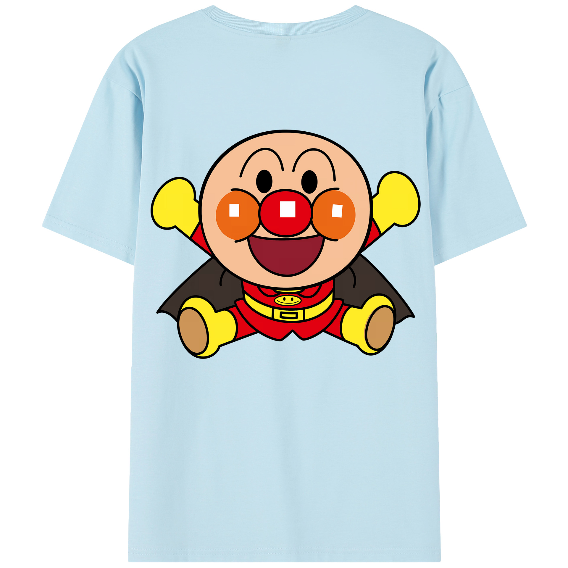 （画像用） アンパンマン Anpanman 綿100％半袖Tシャツ（背面プリント）